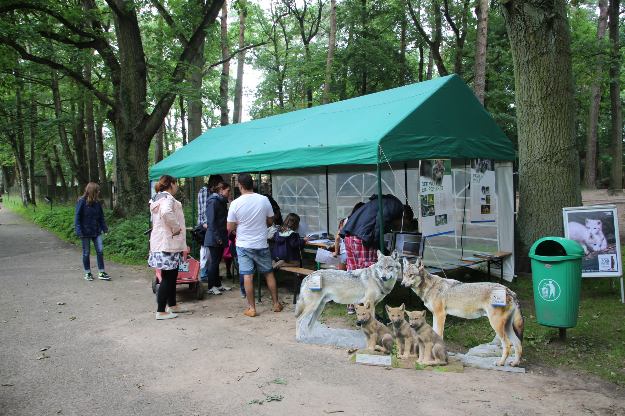 Stand Willkommen Wolf (NABU) - Artenschutztag 2017