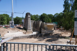 Blick über die Polarium-Baustelle